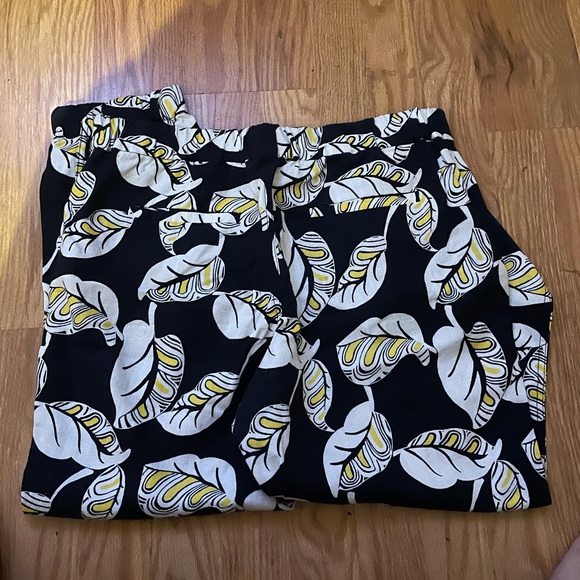 J Crew tropical leaf print pants - Picture 4 of 5